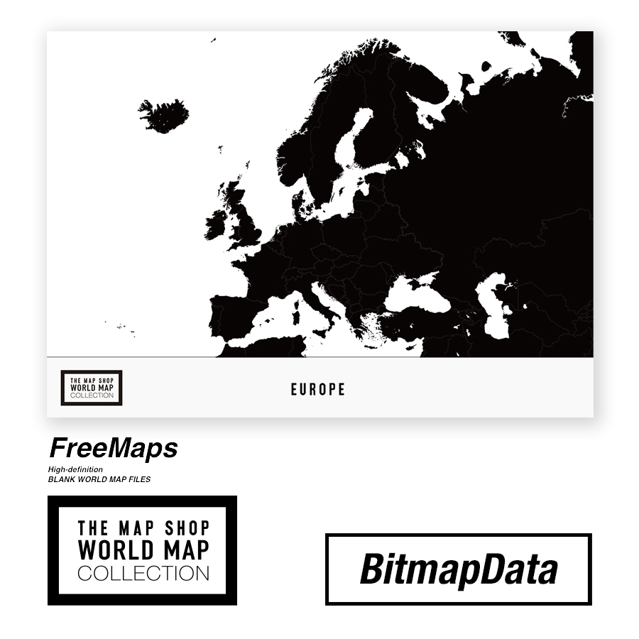 無料白地図データ Freemaps The Map Shop