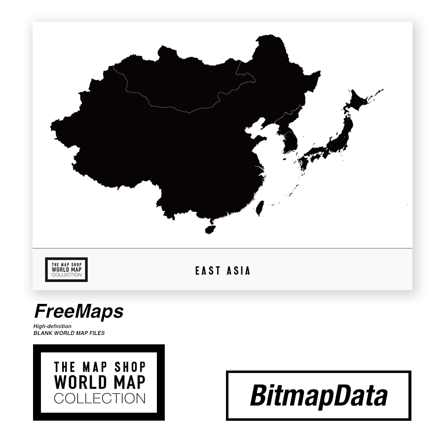 高精細白地図aiデータ 無料白地図 映像用地図素材 The Map Shop