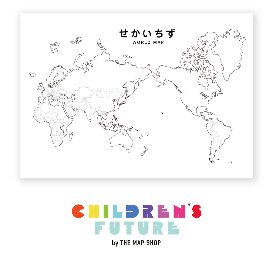 高精細白地図aiベクター 世界地図 太平洋 The Map Shop